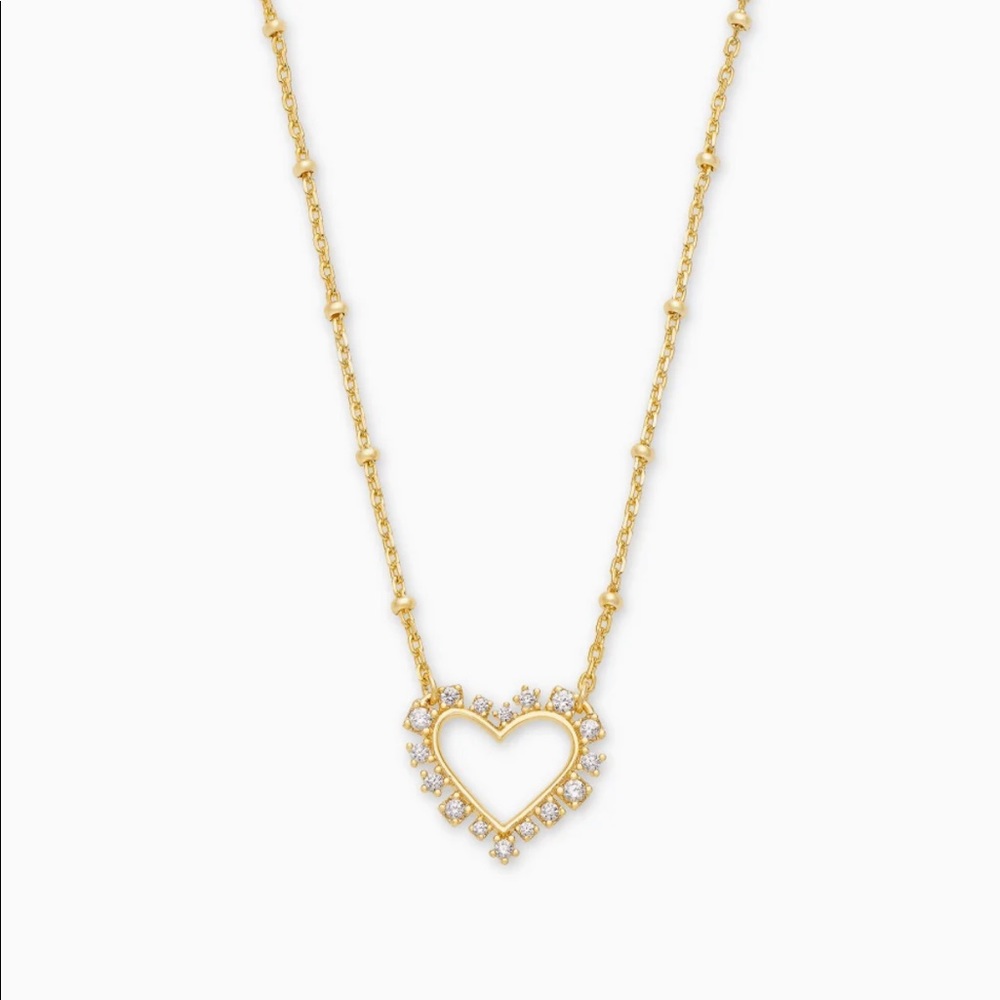Ari Heart Gold Pendant Necklace